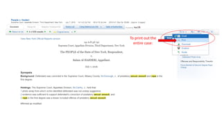 To print out the
entire case:
 