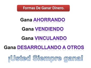   Trabajar tiempo parcial en su Fortuna o LIBERTAD FINANCIERA.Su Meta (Antes de un 1 año debería estar diciendo):“Encontré una manera de trabajar a tiempo parcial en mi fortuna y hoy GANO EL DOBLE, de lo que generaba en mi trabajo de tiempo completo”.Si esta verdaderamente interesado en CAMBIAR su Situación Financiera para siempre. Hoy le vamos a OFRECER una Oportunidad de Negocio, que le puede ayudar.