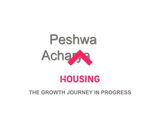 Peshwa
Acharya
THE GROWTH JOURNEY IN PROGRESS
 