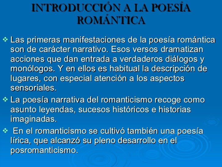 Poesía romántica