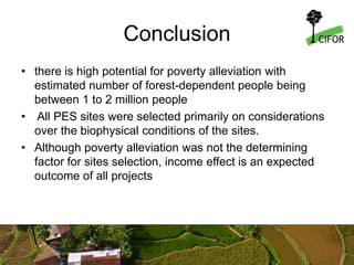 Legal and Policy Framework for Payment for Ecosystem Services (PES) in Thailand