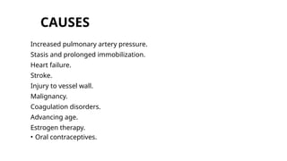 Pulmonary embolism in cardiology ppt .... | PPTX