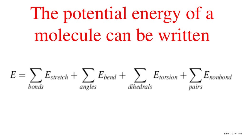 Potential Energy Surface Molecular Mechanics ForceField