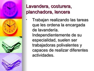 Pesoal Lavanderia Lenceria