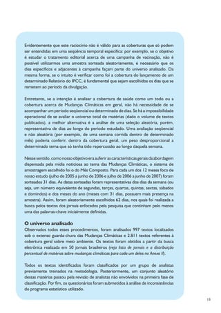 Pesquisa Jornalismo e Mudanças Climáticas - ANDI
