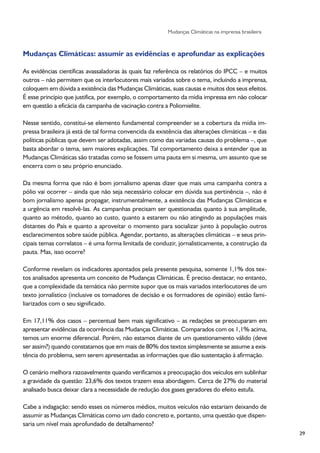 Pesquisa Jornalismo e Mudanças Climáticas - ANDI