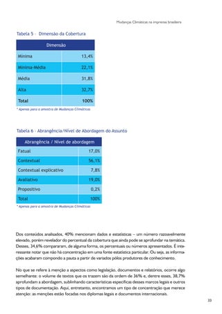 Pesquisa Jornalismo e Mudanças Climáticas - ANDI