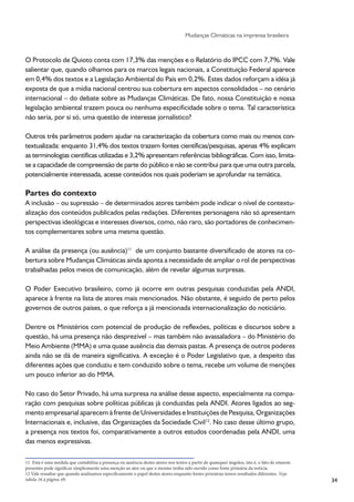 Pesquisa Jornalismo e Mudanças Climáticas - ANDI