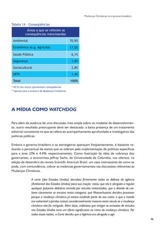 Pesquisa Jornalismo e Mudanças Climáticas - ANDI