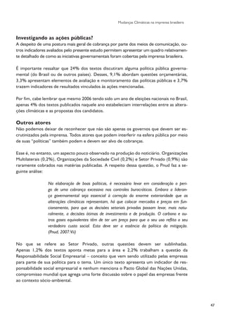 Pesquisa Jornalismo e Mudanças Climáticas - ANDI