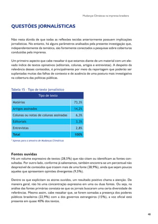 Pesquisa Jornalismo e Mudanças Climáticas - ANDI