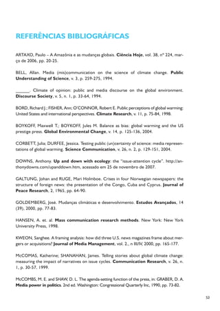 Pesquisa Jornalismo e Mudanças Climáticas - ANDI