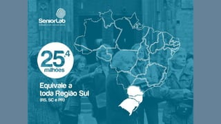 IBGE – Projeção 2015
25,4 Milhões de Sêniores
é uma população igual a...
 