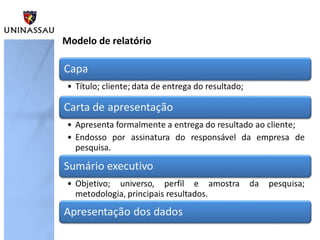 Modelo de relatório
 