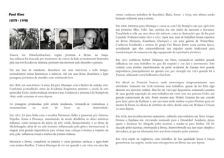 Paul Klee
1879 - 1940
 