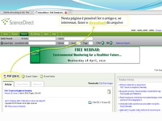 Nesta página é possível ler o artigo e, se interessar, fazer o download do arquivo