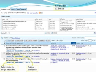 Resultados da buscaReferencias do artigo e resumoArtigo completo