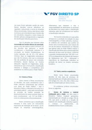 Pesquisa Classificação Indicativa - 