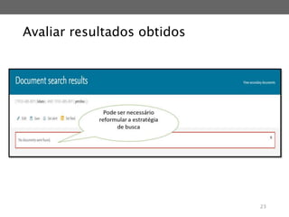Avaliar resultados obtidos
23
 