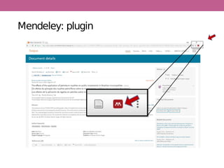 Mendeley: plugin
 