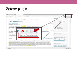Zotero: plugin
 