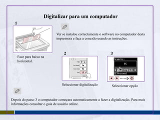  Não colocar o papel a cima da seta      guia de margem .34Colocar a face impressa para cimaAjustar 