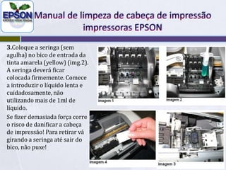 Para efectuar o processo vai precisar de duas seringas, líquido de limpeza CL06 e    toalhetes (tipo rolos de cozinha).