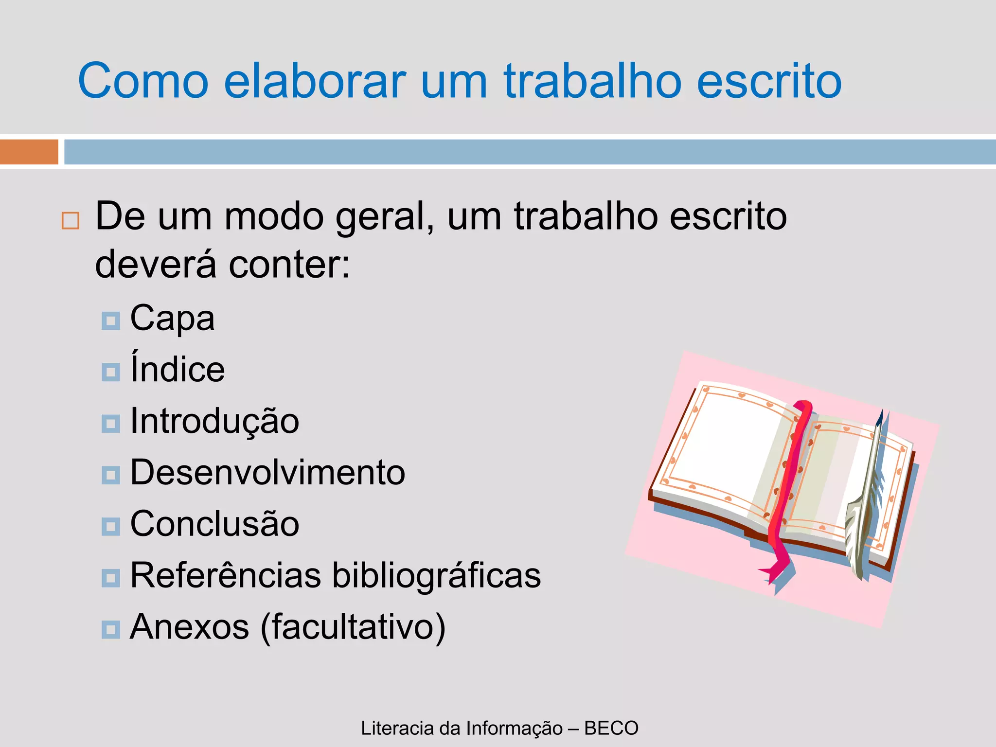 Como fazer um trabalho escrito | PPT