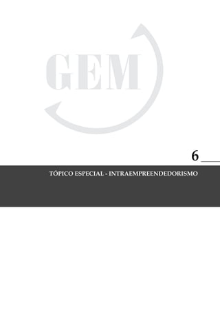 6
         TÓPICO ESPECIAL - INTRAEMPREENDEDORISMO




GloBal EntrEprEnEurship monitor                75
 