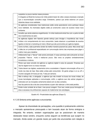 263
suspeitos ou pouco isentos nesse processo.
A chegada ao Brasil de bureaus de mídia poderá trazer de volta a essas empr...