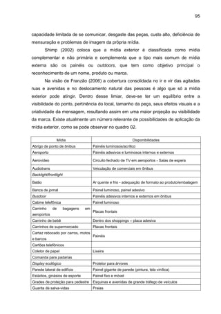 95
capacidade limitada de se comunicar, desgaste das peças, custo alto, deficiência de
mensuração e problemas de imagem da...