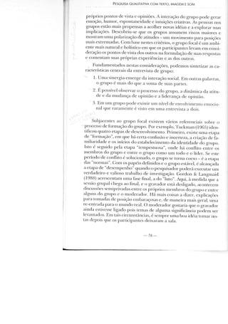 Pesquisa qualitativa com texto, imagem e som   cap 3