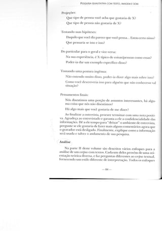 Pesquisa qualitativa com texto, imagem e som   cap 3