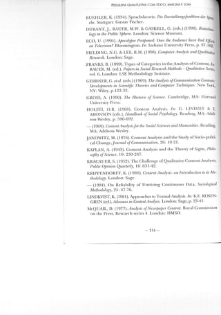 Pesquisa qualitativa com texto, imagem e som   cap 8