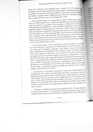 Pesquisa qualitativa com texto, imagem e som   cap 8