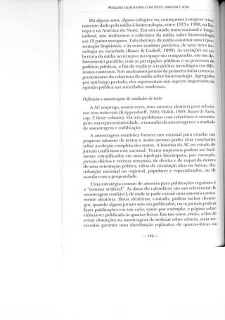 Pesquisa qualitativa com texto, imagem e som   cap 8