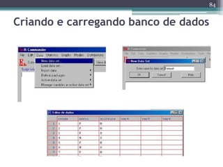 84 
Criando e carregando banco de dados 
 
