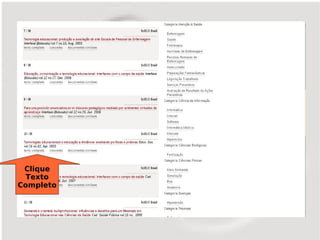 Clique
  Texto
Completo
 