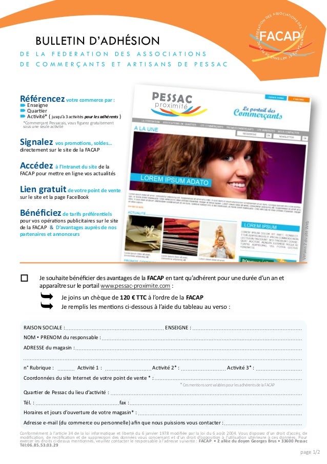 adherez a la federation des associations des commercants et artisans