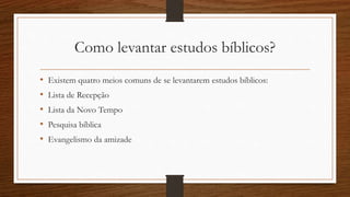 Fleumática
• São pessoas tímidas que normalmente não se pronunciam ou vão atrás de
nada.
• Pontos fortes: Não costumam ter maus hábitos. Seguem um padrão moral
forte. Deixam o estudo bíblico fluir.
• Pontos fracos: Não são sinceros. Escondem dúvidas. Não se decidem por
nada. Extremamente desconfiados. Não se ganha confiança fácil.
 