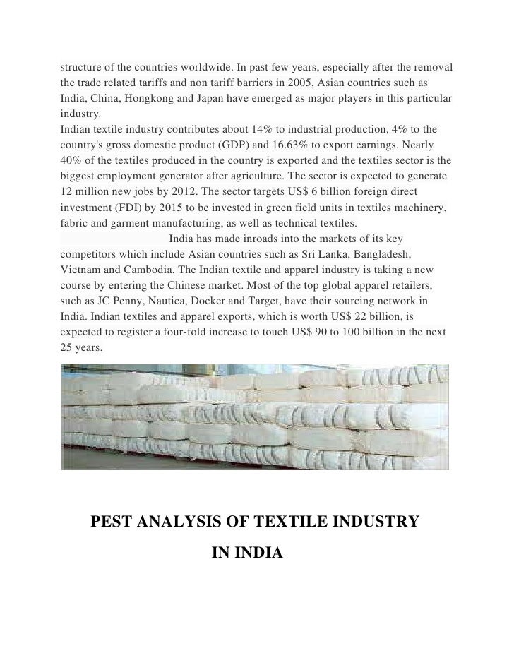 china textile and apparel industry pest analysis china textile and apparel industry pest analysis
