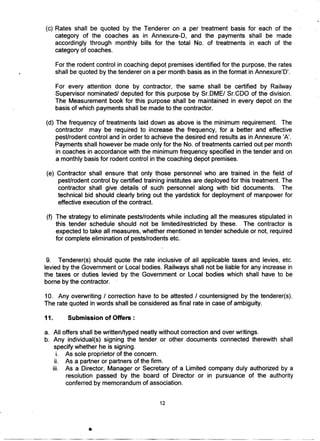 Pest and rodent control in Railway Coaches | PDF