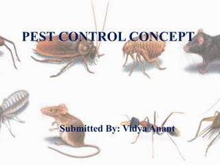 PEST CONTROL CONCEPT
Submitted By: Vidya Anant
 