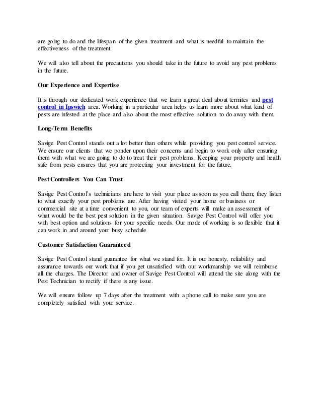 Pest Control Ipswich