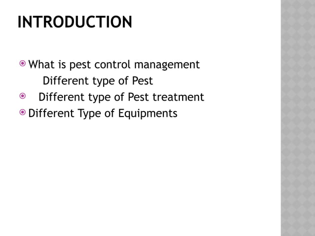 Pest Control Management, types of pest, Pest controlling .PPt