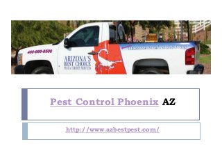 Pest Control Phoenix AZ

  http://www.azbestpest.com/
 