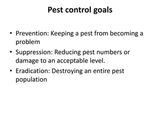 Pest control ppt | PPTX | Indoor Environmental Quality | Home & Garden