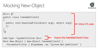 Inline C# code
Import the FakeWebClient2 Class
 