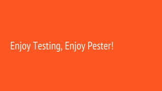 Enjoy Testing, Enjoy Pester!
 