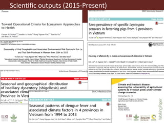 Surveillance and early warning systems for climate sensitive diseases in Vietnam